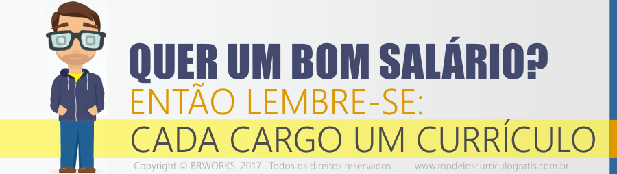 modelos de CV - cargos e salários