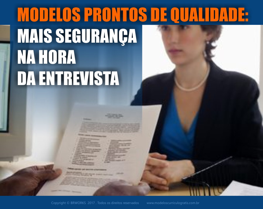 CURRICULUM VITAE PRONTO, UMA FERRAMENTA PROFISSIONAL